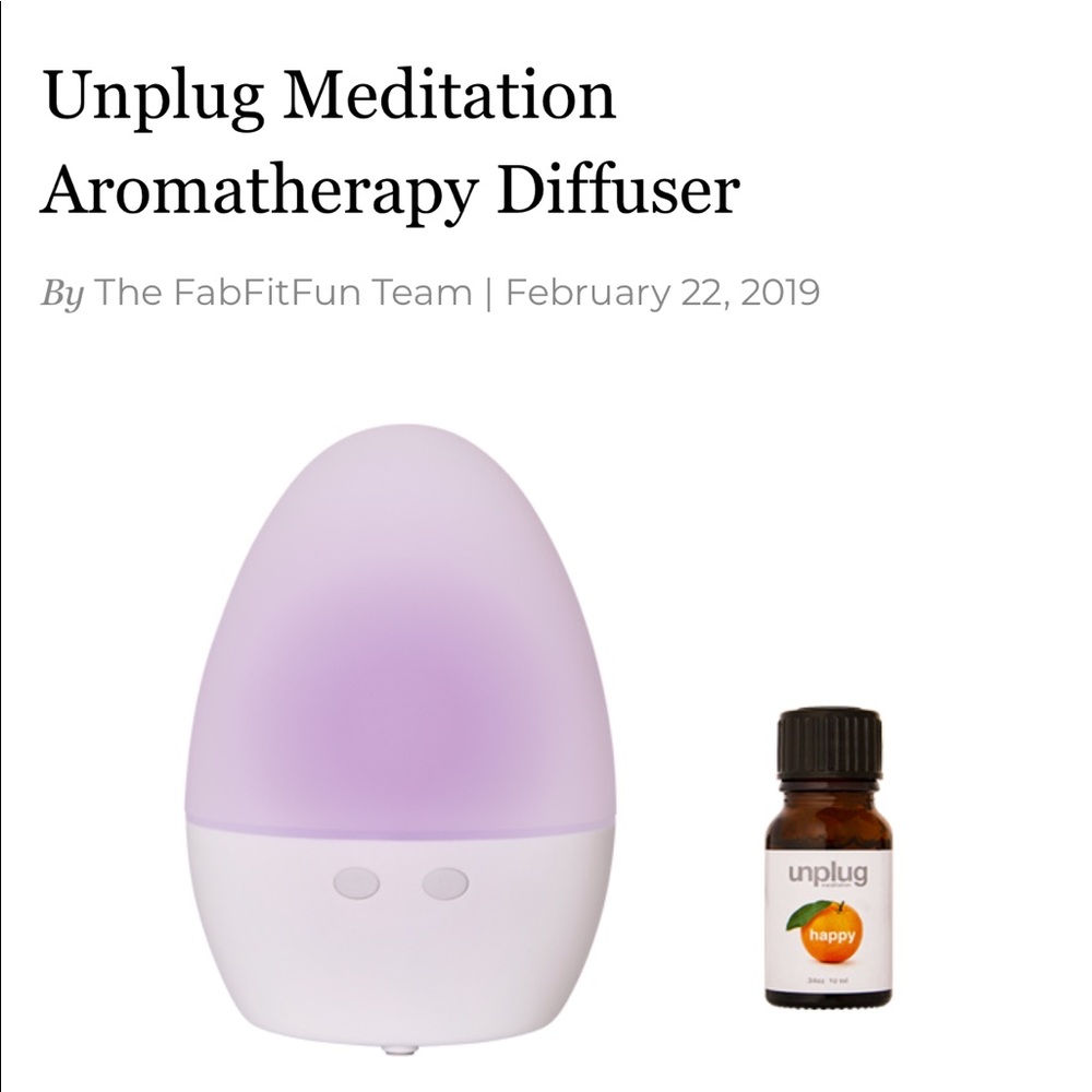 Unplug diffuser with happy oil